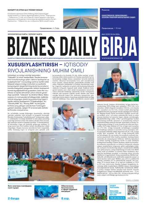 газета Biznes Daily Birja   №48, 19.06.2024