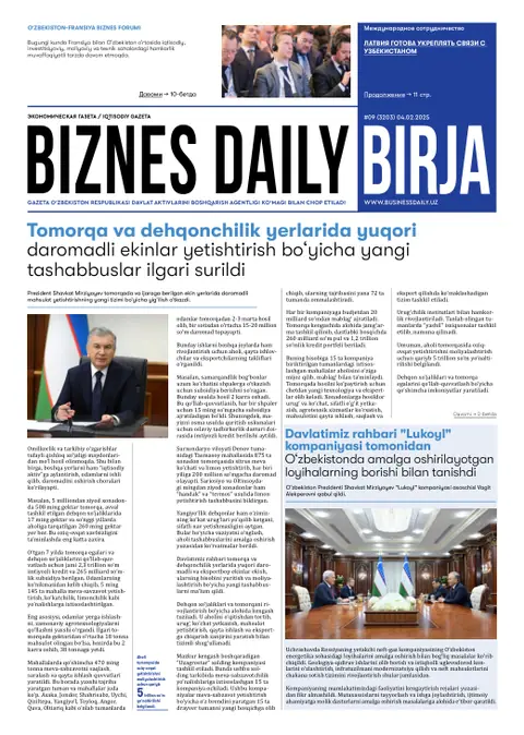 газета Biznes Daily Birja   №09, 03.02.2025