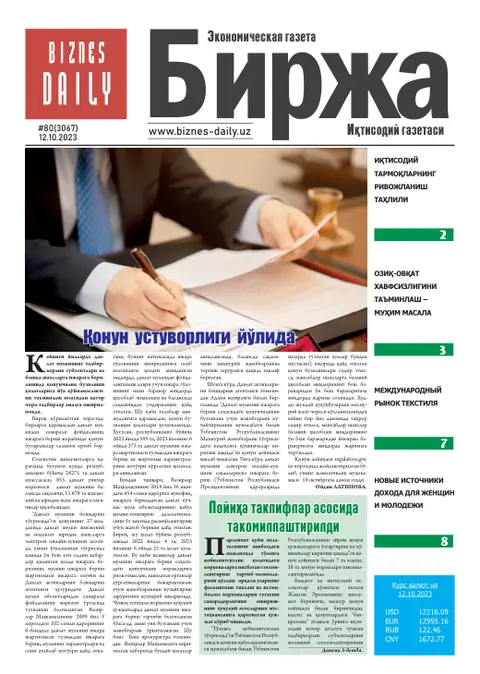 газета Biznes Daily Birja   №80, 11.10.2023