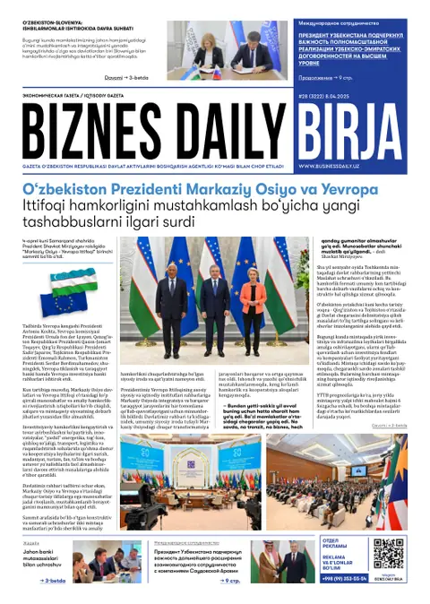 газета Biznes Daily Birja   №28, 07.04.2025