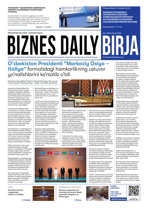 газета Biznes Daily Birja   №44, 03.06.2025